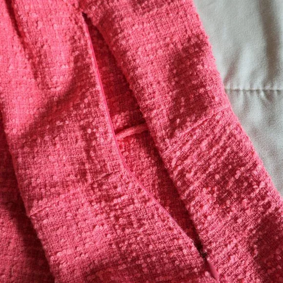 Coral Zara Textured Sleeveless Fit and Flare Dress - Picture 6 of 9